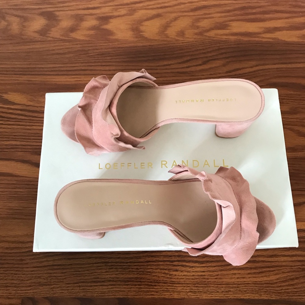 Loeffler Randall Vera City Slides Size 5 Pink